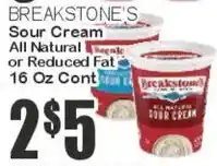 Key Food Breakstone's Sour Cream offer