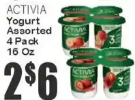 Key Food Activia Yogurt Assorted offer