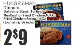 Key Food Hungry-man dinners offer