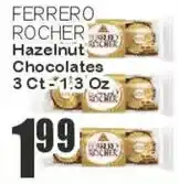 Key Food Ferrero Rocher hazelnut chocolates offer