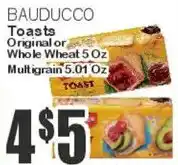 Key Food Bauducco Toasts Original or Whole Wheat offer