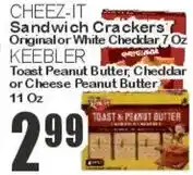 Key Food Cheez-it sandwich crackers original or white cheddar offer