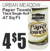 Key Food Urban meadow paper towels offer