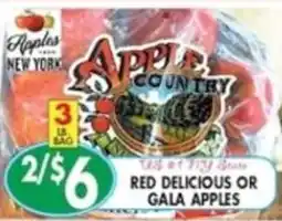 Compare Foods Apple Country red delicious or gala apples offer