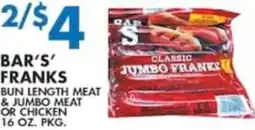 Compare Foods Bar's Franks offer