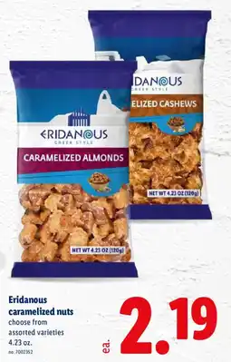 Lidl Eridanous caramelized nuts offer