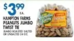 Compare Foods Hampton Farms peanuts jumbo twist tie offer