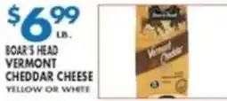 Compare Foods Boar's Head Vermont Cheddar Cheese offer