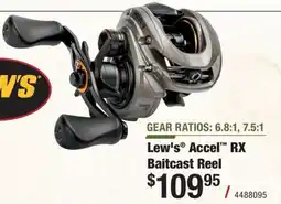 Cabela's Lew's Accel RX Baitcast Reel offer