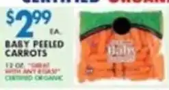 Compare Foods Baby Peeled Carrots offer