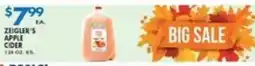 Compare Foods Zeigler's apple cider offer