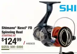 Cabela's Shimano Nasci FD Spinning Reel offer