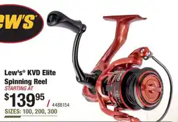 Cabela's Lew's KVD Elite Spinning Reel offer