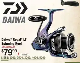 Cabela's Daiwa Regal LT Spinning Reel offer