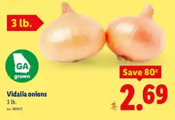 Lidl Vidalia onions offer