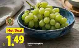 Lidl green seedless grapes offer