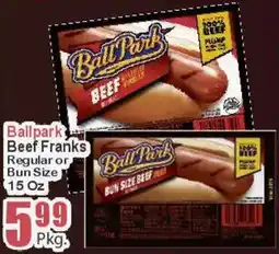 Key Food Ballpark Beef Franks offer
