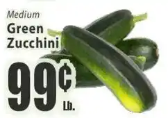 Key Food Medium Green Zucchini offer