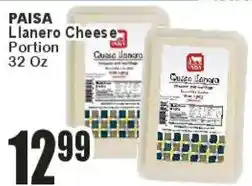 Key Food Paisa Llanero Cheese Portion offer