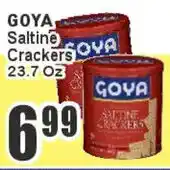 Key Food Goya saltine crackers offer