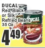 Key Food Ducal red black or silk refried beans offer