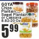 Key Food Goya chips plantain sweet plantain or cassava offer