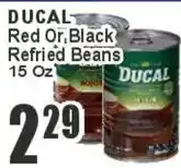 Key Food Ducal red or black refried beans offer