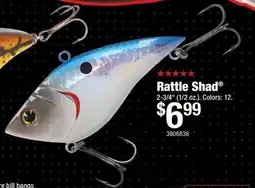 Cabela's Bass Pro Rattle Shad offer