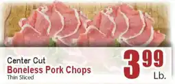 Key Food Center Cut Boneless Pork Chops offer