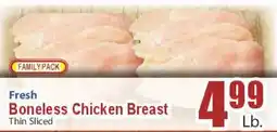 Key Food Fresh Boneless Chicken Breast offer