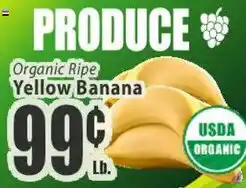 Key Food Organic Ripe Yellow Banana offer