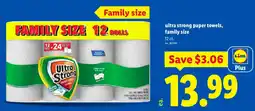 Lidl Ultra Strong paper towels offer
