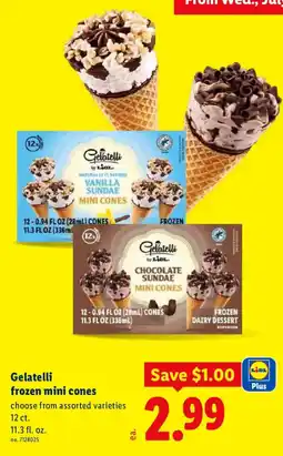 Lidl Gelatelli frozen mini cones offer