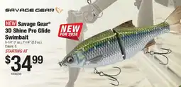 Cabela's Savage Gear 3D Shine Pro Glide Swimbait offer