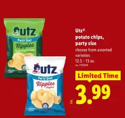 Lidl Utz potato chips offer