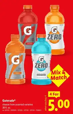Lidl Gatorade offer