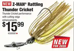 Cabela's Z-Man Rattling Thunder Cricket offer