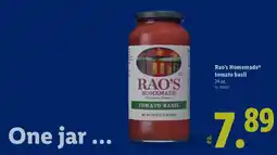 Lidl Rao's Homemade tomato basil offer