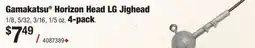 Cabela's Gamakatsu horizon head LG jighead offer