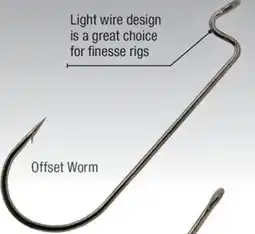 Cabela's New Offset Worm Hook offer