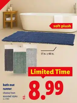 Lidl bath mat runner offer