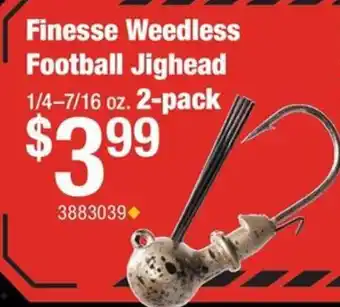 Finesse Weedless Football Jighead