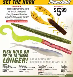 Cabela's PowerBait Chigger Craw offer