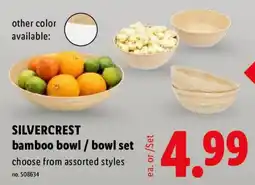 Lidl Silvercrest bamboo bowl / bowl set offer