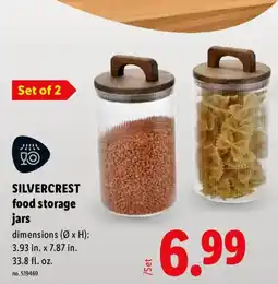 Lidl Silvercrest food storage jars offer