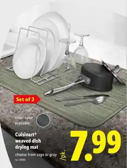 Lidl Cuisinart weaved dish drying mat offer
