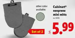 Lidl Cuisinart neoprene mini mitts offer