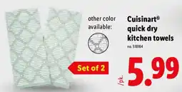 Lidl Cuisinart quick dry kitchen towels offer