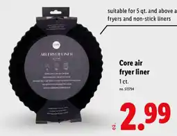 Lidl Core air fryer liner offer