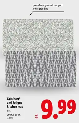 Lidl Cuisinart anti fatigue kitchen mat offer